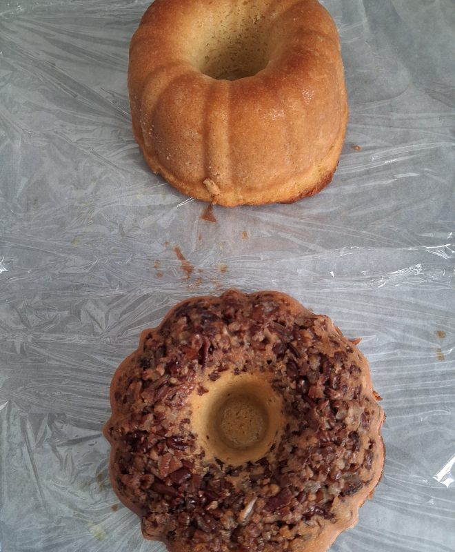 Rum Cake With and Without Nuts Small